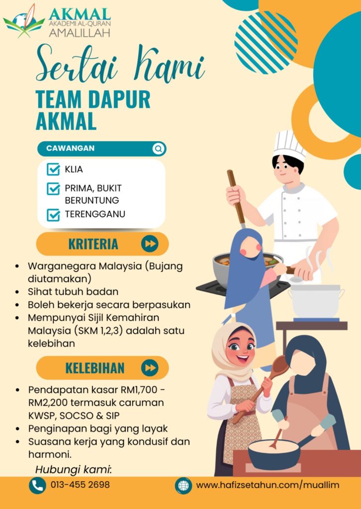 JAWATAN KOSONG CHEF